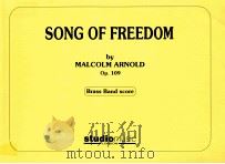 song of freedom op.109 Brass Band Score   1972  PDF电子版封面     