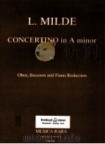 concertino in a minor for oboe bassoon and piano reduction MR 2186（1993 PDF版）