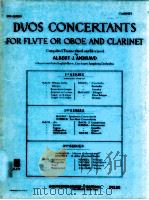duos concertants for flute or oboe and clarinet B-174（1946 PDF版）