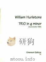 trio in g minor second edition 1998   1998  PDF电子版封面    William Hurlstone 