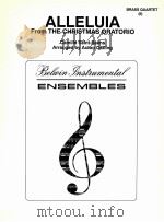 Alleluia from the christmas oratorio brass quartet Ⅱ（1964 PDF版）