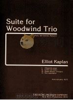 Suite for Woodwind Trio Flute Bb Clarinet Bassoon score and parts（1981 PDF版）