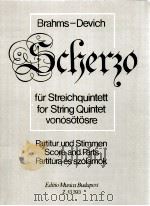Scherzo für Streichquintet Z.13 393   1988  PDF电子版封面    Brahms 