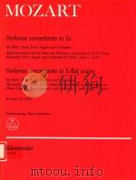 sinfonia concertante in e-flat major for flute oboe horn bassoon orchestra ba71371A   1991  PDF电子版封面     