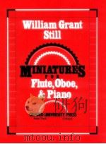 miniatures for flute oboe & piano（1963 PDF版）