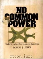 NO COMMON POWER:UNDERSTANDING INTERNATIONAL RELATIONS   1988  PDF电子版封面    ROBERT J.LIEBER 