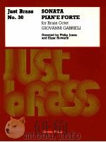 SONATA PLAN'E FORTE for Brass Octet Just Brass No.30（1991 PDF版）