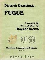 Fugue Arranged for Clarinet choir WIM 157   1976  PDF电子版封面     