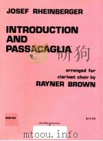 Introduction and Passacaglia arranged for clarinet choir WIM 163   1986  PDF电子版封面     