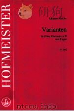 Varianten für Fl?te Klarinette in B und Fagott FH 2292（1995 PDF版）