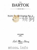 Suite for Orchestra No.1 op.3 set of parts 05025 Str=4-4-3-2-2     PDF电子版封面    Bela Bartok 