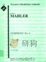 Symphony No.4 in G Revision of 1906     PDF电子版封面    Mahler Gustav 