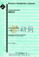 Chaconne from Partita No.2 for Violin full score A 1243（ PDF版）