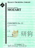 Concerto No.23 for Piano and Orchestra in A K.488 full score A 1765     PDF电子版封面    Wolfgang Amadeus Mozart 