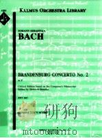 Brandenburg Concerto No.2 in F Critical Edition based on the Composer's Manuscript BWV 1047 con（ PDF版）