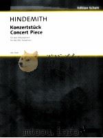concert piece for two Alto saxophone ED 7169   1983  PDF电子版封面    paul HINDEMITH 