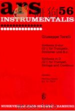 ars 56 Sinfonia in D G1 for Trompet Strings and continuo Siedel score Ed.Nr.762P   1971  PDF电子版封面     