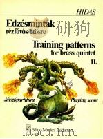 training patterns for brass quintet playing score Ⅱ Z.12 562（1983 PDF版）