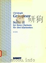 suite Ⅱ for three clarinets ED 10751   1961  PDF电子版封面     