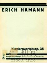 Klavierquartet Op.35   1956  PDF电子版封面    Erich Hamann 