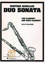 Duo sonata for clarinet and bass clarinet（1976 PDF版）