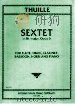 sextet in B? major opus 6 for flute oboe clarinet bassoon horn and piano No.2321（1968 PDF版）