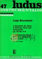 ludus 47 3 Quintets for oboe 2 Violins viola and Violoncello Ed.Nr.503 giegling   1959  PDF电子版封面     