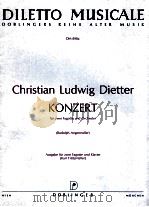 konzert für zwei fagotte und orchester rudolph angermüller DM 890a   1987  PDF电子版封面     