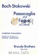 Passacaglia and Fugue in C Minor   1951  PDF电子版封面     