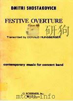 Festive overture Opus 96   1965  PDF电子版封面     