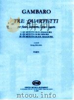tre quartetti per flauto clarinetto corno e fagotto parti z.6684（1972 PDF版）