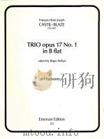 trio opus 17 No.1 in B flat for 3 bassoons 170   1981  PDF电子版封面     