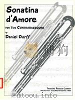 sonatina d'amore for two contrabassoons（1999 PDF版）
