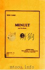 menuet pour trois bassoons   1970  PDF电子版封面    HenriVachey 