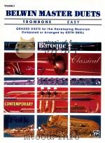 Belwin Master Duets Trombone Easy Graded Duets for the Developing Musician Volume 2   1986  PDF电子版封面    KeithSnell 