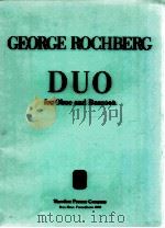 duo for oboe and bassoon   1980  PDF电子版封面     