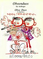 Oboe duos for beginners Z.8294   1965  PDF电子版封面     