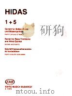 1+5 Sextet for Bass trombone and wind quintet score and parts Z.13 812   1994  PDF电子版封面    Hidasfrigyes 