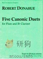 five canonic for clarinet and Bb flute（ PDF版）