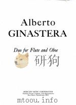 Duo for Flute and Oboe   1947  PDF电子版封面     