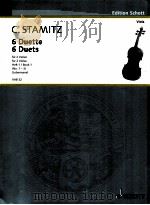 6 Duets for 2 Violas Heft 1/Book 1 VAB 32   1955  PDF电子版封面    carlStamitz 