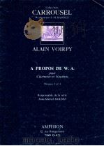 a propos de w.a pour clarinette et hautbois niveaux 3 et 4（1980 PDF版）