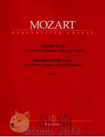 Serenade in E-flat major a 8:for 2 Oboes 2 Klarinets 2 Horns and 2 bassoons KV 375 BA 5333   1979  PDF电子版封面    W.A.Mozart 