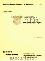 ANDANTE CON VARIAZION FOR FLUTE AND CLARINET T274（1986 PDF版）