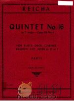 quintet No.16 in D major--Opus 99 No.4 for flute oboe clarinet bassoon AND horn in D or F parts don（1985 PDF版）