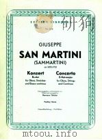 Konzert Es-dur für Oboe Streicher und Basso continuo   1968  PDF电子版封面     