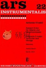 Concerto D major for guitar and strings ed.nr.378p   1956  PDF电子版封面     