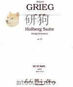 Holberg Suite String orchestra op.40     PDF电子版封面    EdvardGrieg 