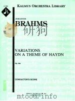 Variations on a Theme of Haydn Op.56a conductor's score A 1355（ PDF版）