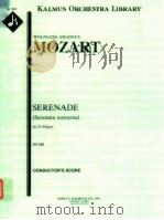 Serenade Serenata Notturna in D Major K.239 conductor's score A 1833     PDF电子版封面    WolfgangAmadeusMozart 